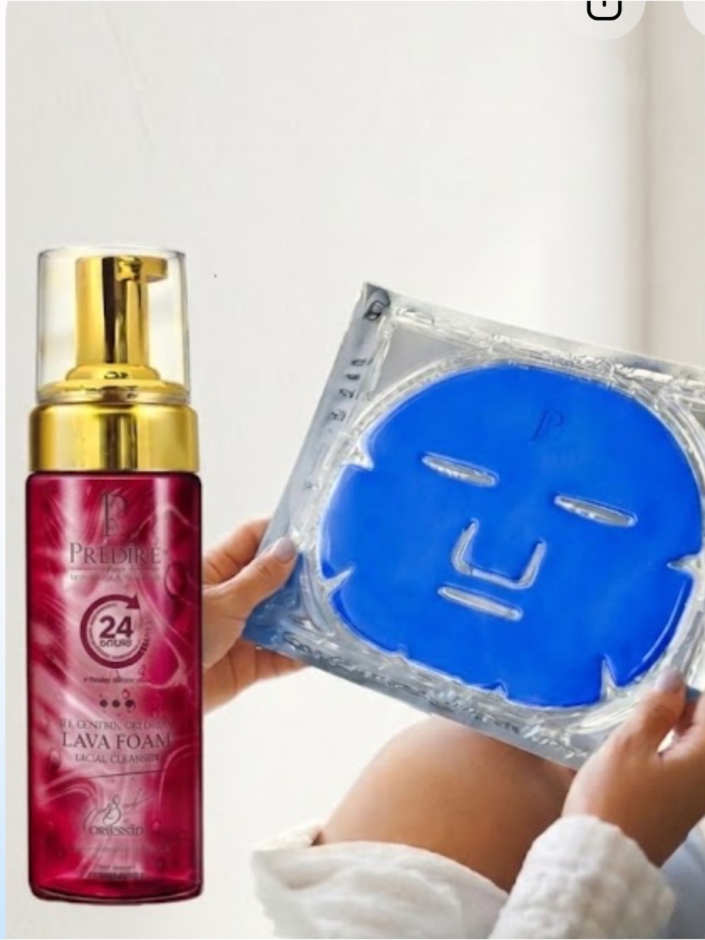 $445 Bundle Hydrating Lava Foam Cleanser with Blue Hydrogel Mask
